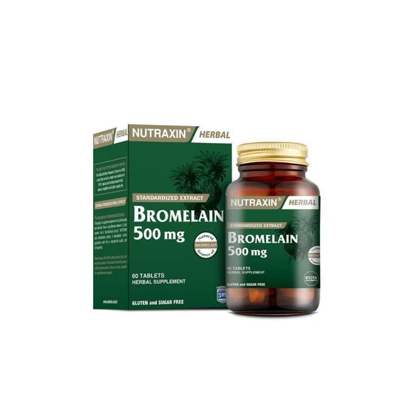 Bromelain 500 mg Takviye Edici Gıda 60 Tablet ürün görseli
