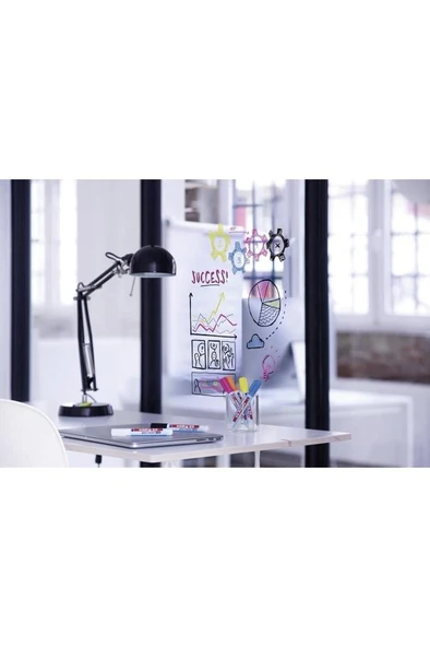 Edding 95 Glass Marker Cam Kalemi 6 Renk Set - Resim 3