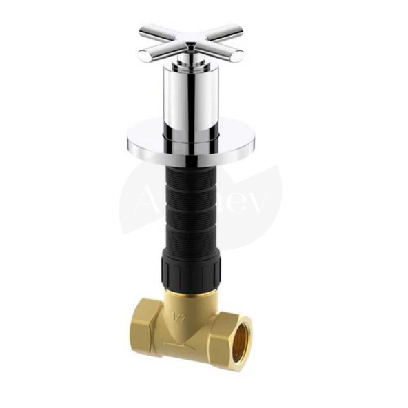 Roca Aqua Ankastre Stop Valf - Krom / İç Set Dahil / Boy Ayarlı A525171200 ürün görseli