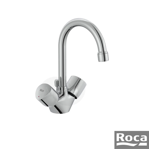 Roca Brava Kuğu Lavabo Bataryası - Krom / Sifon Kumandalı A5A368EC00 ürün görseli