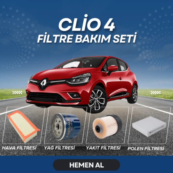 Renault clio 4 1.5 dci filtre bakım seti ürün görseli 1