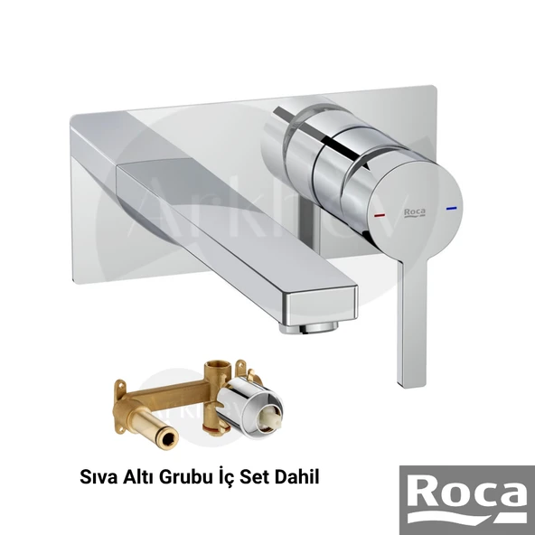 Roca Naia Ankastre Lavabo Batarya Seti - Krom / İç Set Sıva Altı Grubu Dahil ARKHEV0014 ürün görseli 1