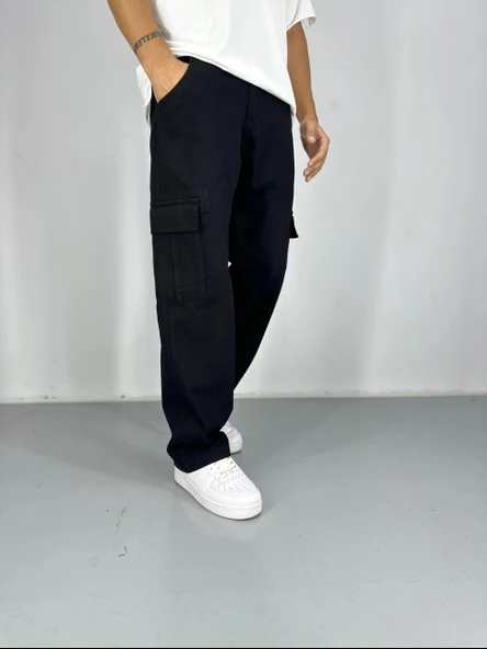 Erkek Premium Kalite Siyah Kargo Pantolon COC2208 ürün görseli