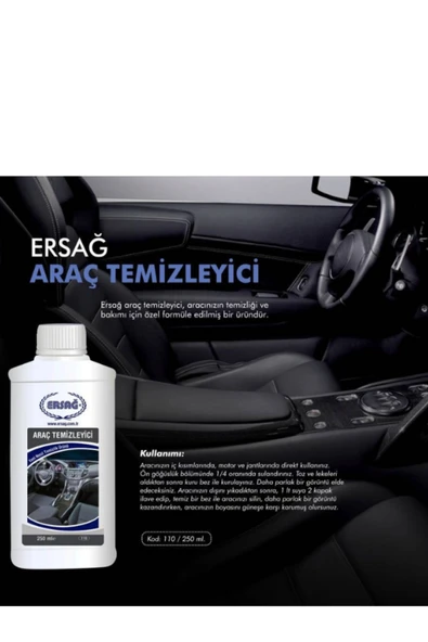 Ersağ ARAÇ TEMİZLEYİCİ 250 ML - Resim 3
