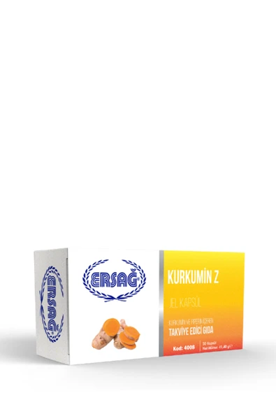 Ersağ Kurkumin Z Jel Kapsül (Blister Ambalaj) ürün görseli