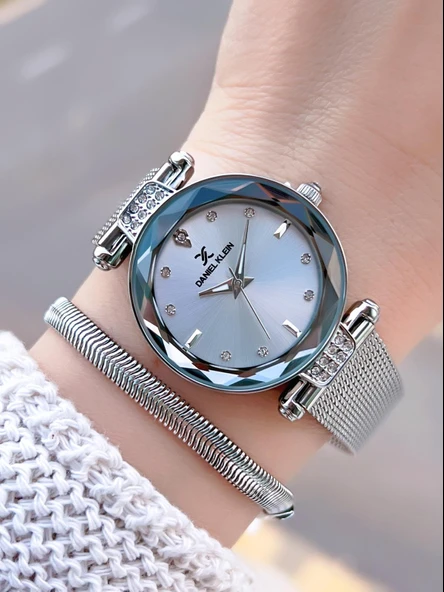 Daniel Klein Çelik Kordonlu 2 Yıl Garantili 3 Atm Suya Dayanıklı Kadın Kol Saati+Bileklik BF.10981.1 ürün görseli