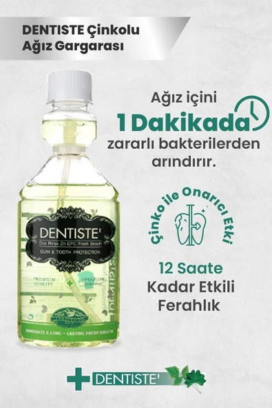 Dentiste Çinko Ve Cpc'li Ağız Gargarası 200ml - Resim 3