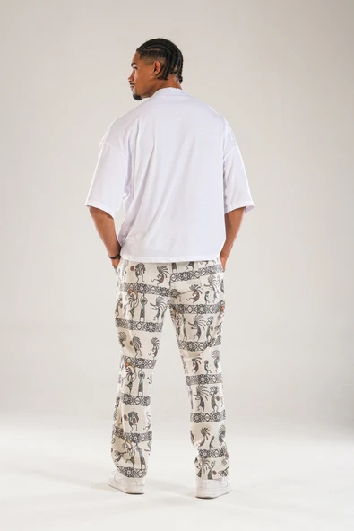 Cocopelli Desenli Baggy Pantolon COC1117 - Resim 4