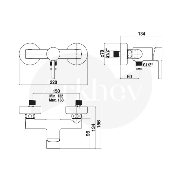 Jika Mio Duş Bataryası - Krom H3312F70044001 - Resim 2