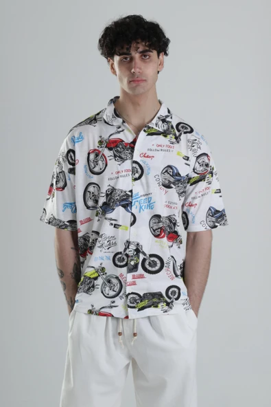 Funny Moto Gömlek COC2292 - Resim 2