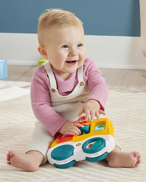 Fisher Price Hayvan Dostları Keşif Arabası HXK33 - Resim 5