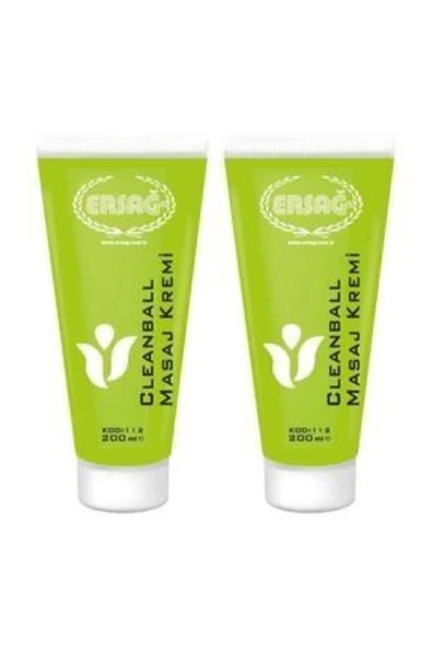Ersağ Cleanball Masaj Kremi 2 Adet 200 ml ürün görseli