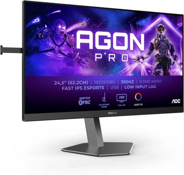 AOC AGON Pro AG256FS 24.5" 0.3 ms Full HD Pivot IPS 390 Hz Oyuncu Monitörü Teşhir ürün görseli