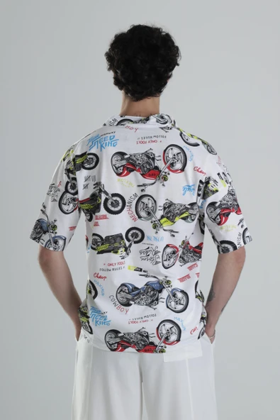 Funny Moto Gömlek COC2292 - Resim 5