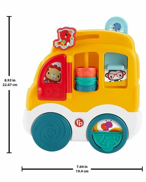 Fisher Price Hayvan Dostları Keşif Arabası HXK33 - Resim 3