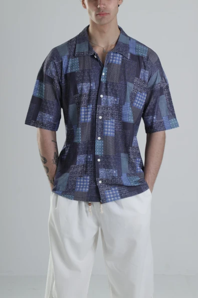 Bürümcük Kumaş Desenli Gömlek COC2476 ürün görseli