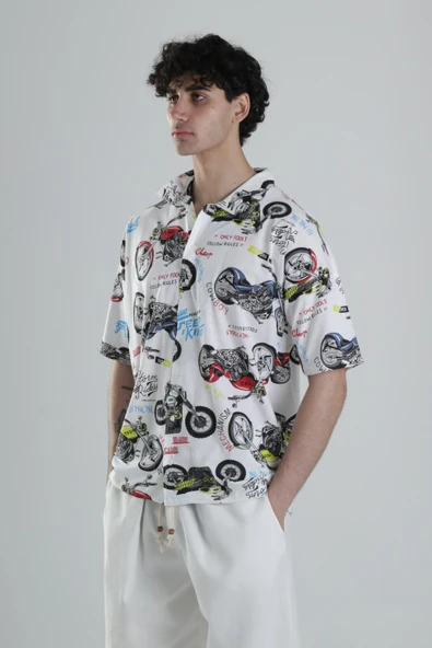 Funny Moto Gömlek COC2292 - Resim 3