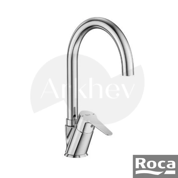 Roca Estreia Kuğu Döner Borulu Eviye Bataryası - Krom A5A847EC0K ürün görseli