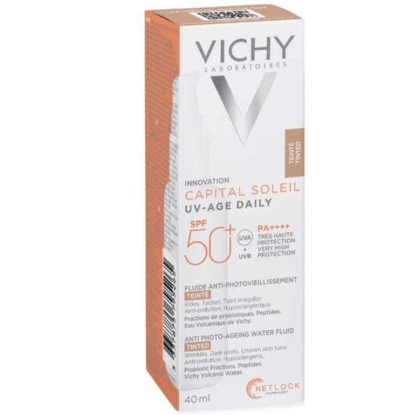 Capital Soleil SPF50+ UV Age Daily Güneş Kremi(Tinted)  40 ml ürün görseli