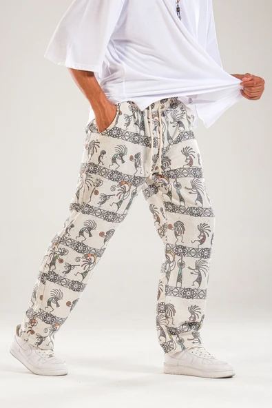 Cocopelli Desenli Baggy Pantolon COC1117 - Resim 3