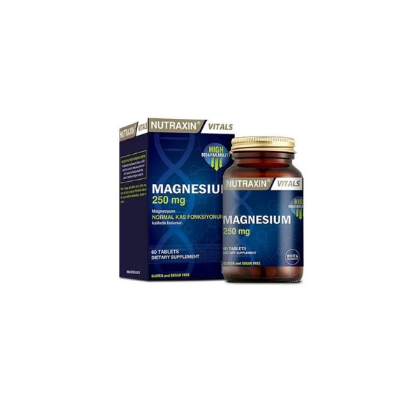 Magnesium Citrate 250 mg Takviye Edici Gıda 60 Tablet ürün görseli