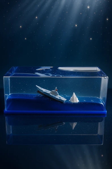 Okyanus Işıltısı Mini Diorama Blok Batmayan Gemi - Resim 4