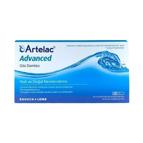 Artelac Advanced Tek Dozluk Göz Damlası 30 X 0,5 ml ürün görseli