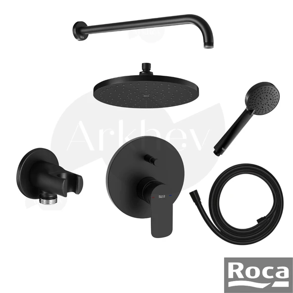 Roca Cala Ankastre Duş Sistemi Seti - Mat Siyah / İç Set Sıva Altı Grubu Dahil  ARKHEV0022 ürün görseli