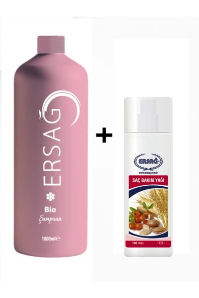 Ersağ Bio Şampuan + Saç Bakım Yağı ürün görseli