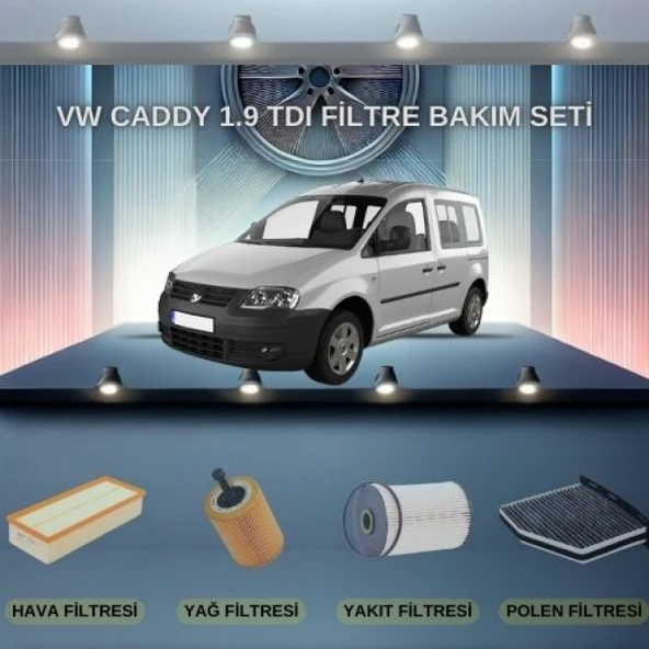 Vw Caddy 1.9 TDI Filtre Bakım Seti ürün görseli 1