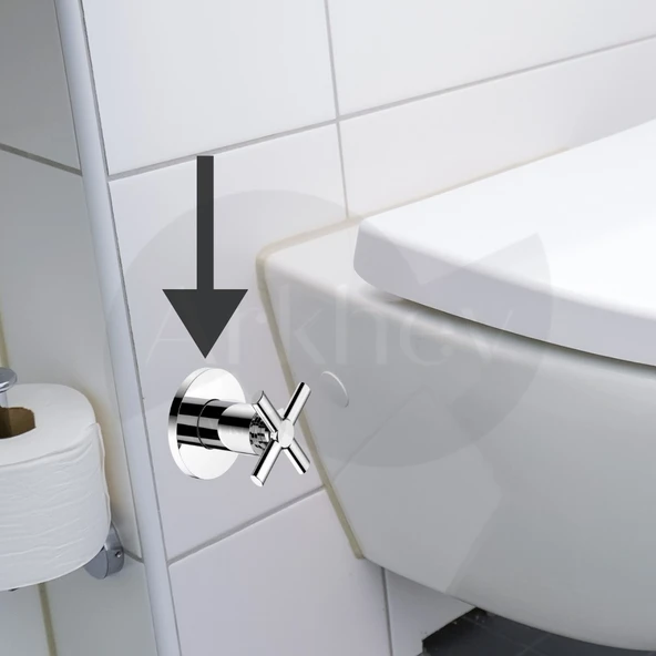 Roca Aqua Ankastre Stop Valf - Krom / İç Set Dahil / Boy Ayarlı A525171200 - Resim 3