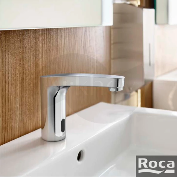 Roca L70 Fotoselli Lavabo Bataryası - Krom / Ön Karıştırıcılı /Dört adet 1,5 V LR6 (AA) alkalin pil ile çalışır A5A5A09C00 - Resim 2