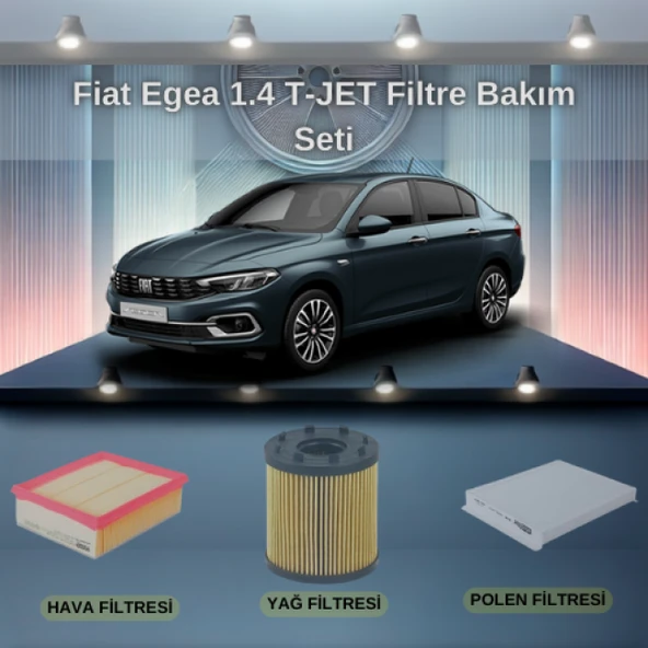 Fiat egea 1.4 t-jet filtre bakım seti ürün görseli 1
