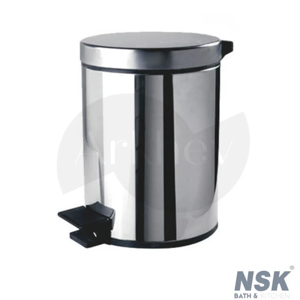 NSK Nobia Pedallı Çöp Kovası - Parlak Paslanmaz / 12 LT - N1093902 ürün görseli
