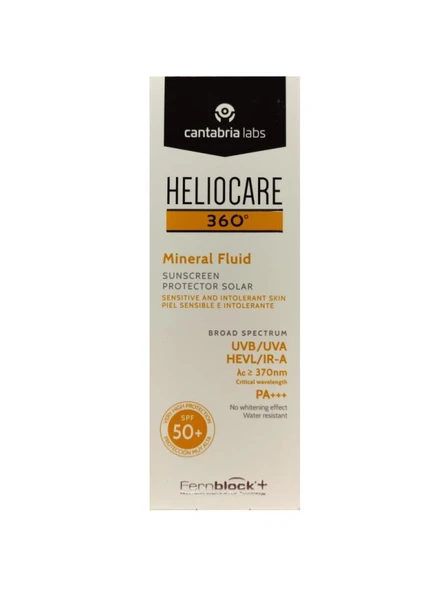 Heliocare 360 Mineral Fluid SPF+50 Güneş Kremi 50 ml ürün görseli