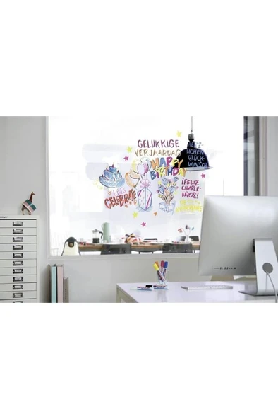 Edding 95 Glass Marker Cam Kalemi 6 Renk Set - Resim 5