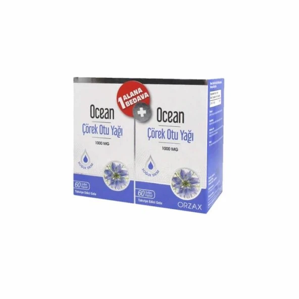 Çörek Otu Yağı 1000mg 60 Kapsül 1 Alana 1 Bedava ürün görseli