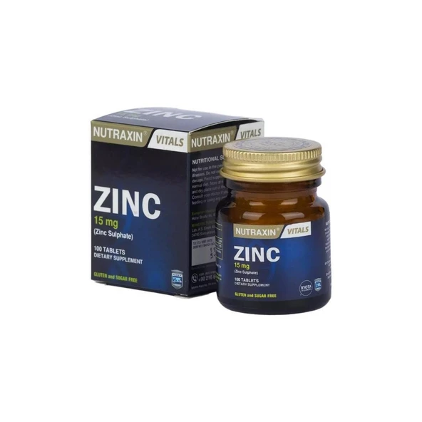 Zinc Sulphate Çinko İçeren Takviye Edici Gıda  100 Tablet ürün görseli