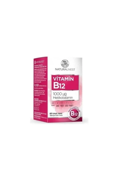 Naturalnest Vitamin B12 60 Dilaltı Tablet ürün görseli 1