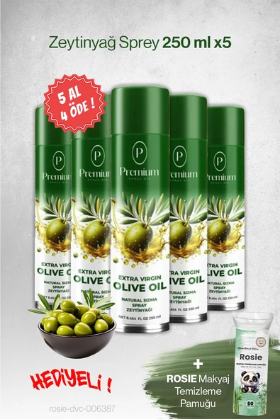 Premium 250 ML, 5 AL 4 ÖDE Zeytinyağ Sprey, Hediyeli ürün görseli
