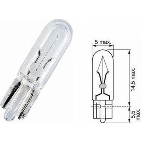 12 Volt 1.2 Watt Küçük Dipsiz Ampul 1 Adet ürün görseli 1