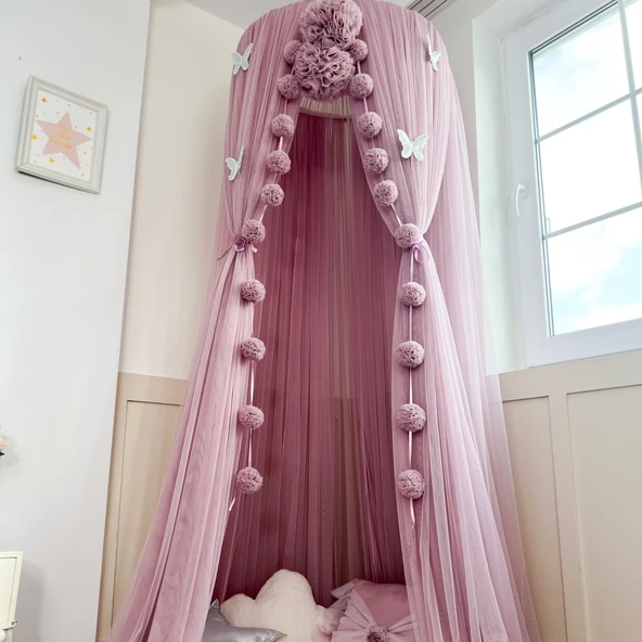 Pamuka Tül Cibinlik Deluxe Dusty Lilac - Resim 2