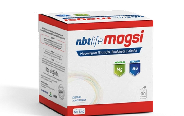 Magsi Magnezyum Sitrat + Piridoksal 5 Fosfat 90 Kapsül ürün görseli