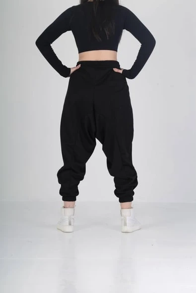 Siyah Spor Şalvar COC1989 - Resim 3