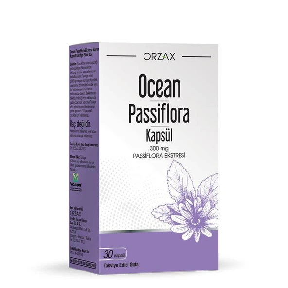 Passiflora Takviye Edici Gıda 300 mg 30 Kapsül ürün görseli