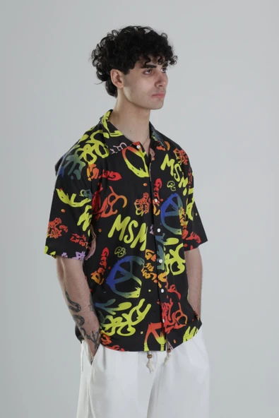 Street Desenli Gömlek COC2000 - Resim 3