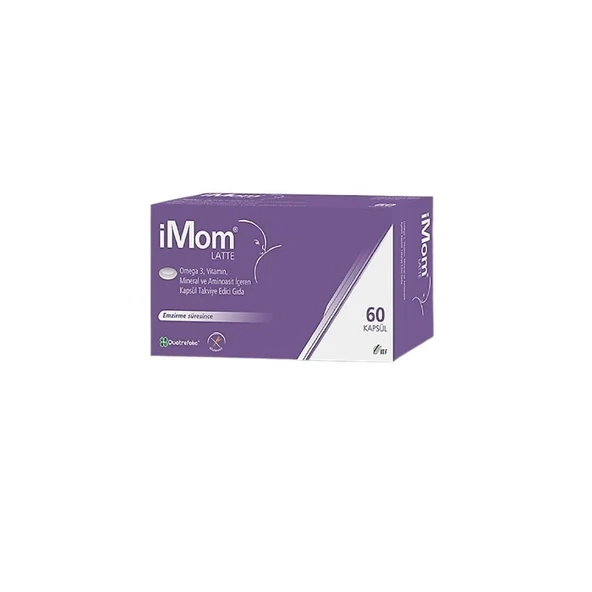 iMom Latte Omega 3 - Mineral - Vitamin İçeren Takviye Edici Gıda 60 Kapsül ürün görseli