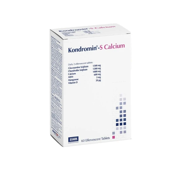 Kondromin-S Calcium Takviye Edici Gıda 60 Efervesan Tablet ürün görseli