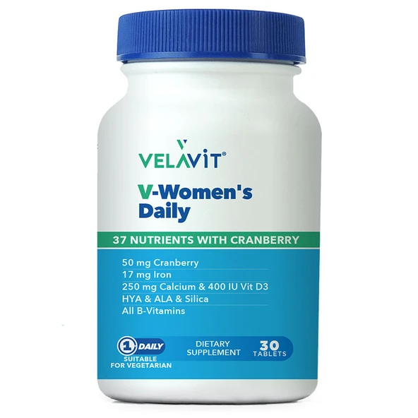 Velavit V-Womens Daily Takviye Edici Gıda 30 Tablet ürün görseli