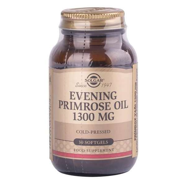 Evening Primrose Oil Primroz Yağı (Çuha Çiçeği Yağı) İçeren Gıda Takviyesi 1300mg 30 Kapsül ürün görseli